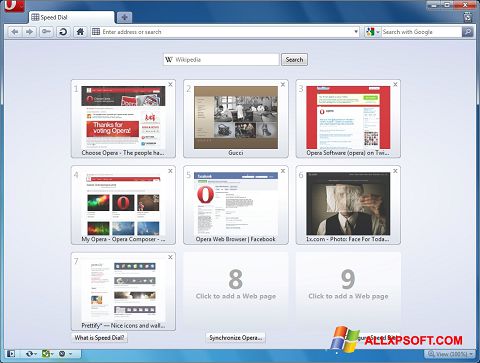 截圖 Opera Windows XP