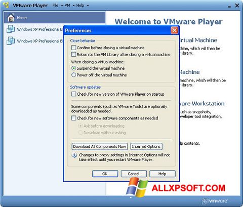 截圖 VMware Player Windows XP