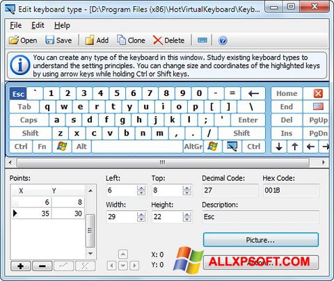 截圖 Virtual Keyboard Windows XP
