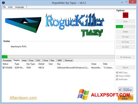 截圖 RogueKiller Windows XP