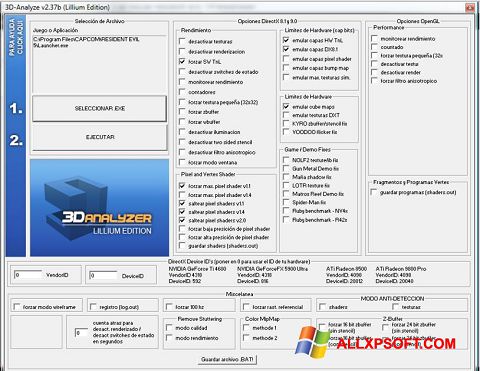 截圖 3D-Analyze Windows XP