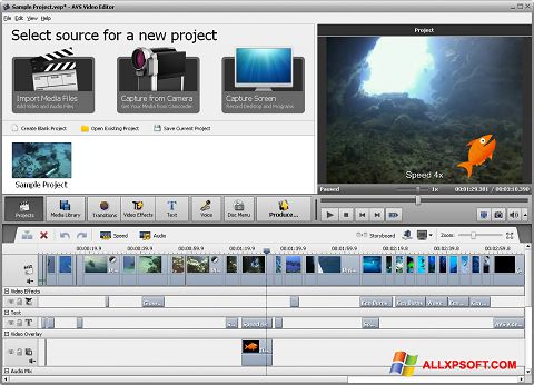 截圖 AVS Video Editor Windows XP