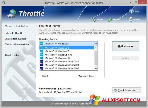 截圖 Throttle Windows XP