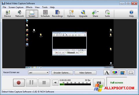 截圖 Debut Video Capture Windows XP