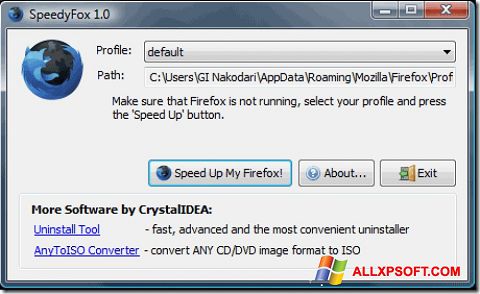截圖 SpeedyFox Windows XP