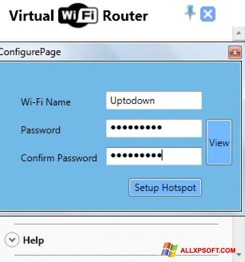 截圖 Virtual WiFi Router Windows XP