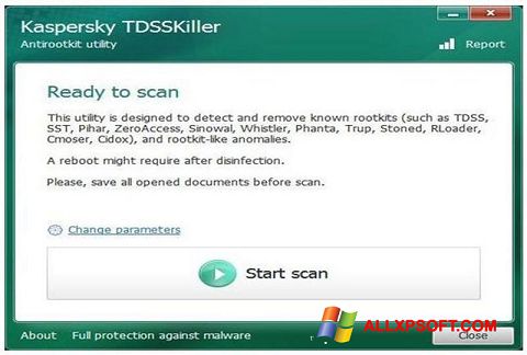 截圖 Kaspersky TDSSKiller Windows XP