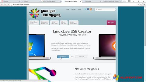 截圖 LinuxLive USB Creator Windows XP