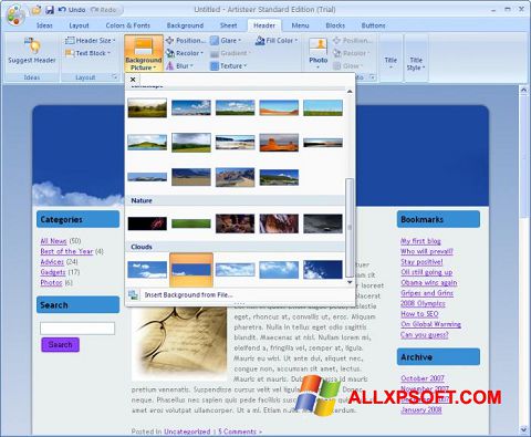 截圖 Artisteer Windows XP