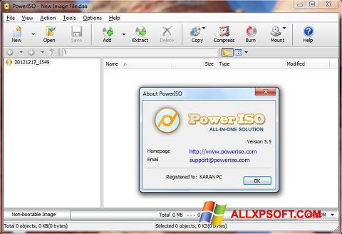 截圖 PowerISO Windows XP