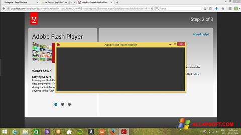 截圖 Adobe Flash Player Windows XP