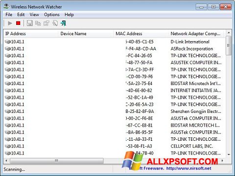 截圖 Wireless Network Watcher Windows XP