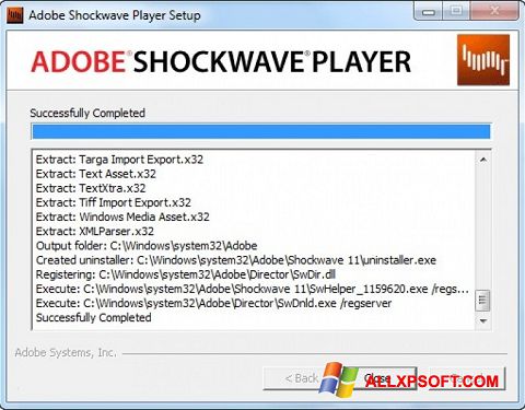 截圖 Shockwave Player Windows XP