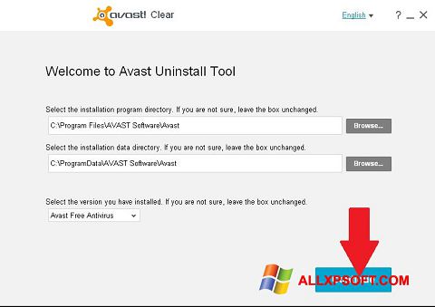 截圖 Avast Uninstall Utility Windows XP