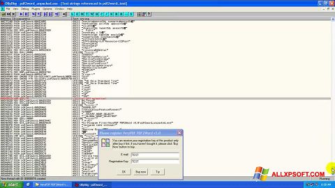 截圖 PDF2Word Windows XP