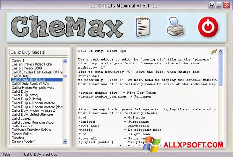 截圖 CheMax Windows XP