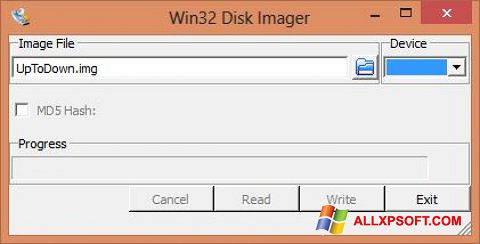 截圖 Win32 Disk Imager Windows XP