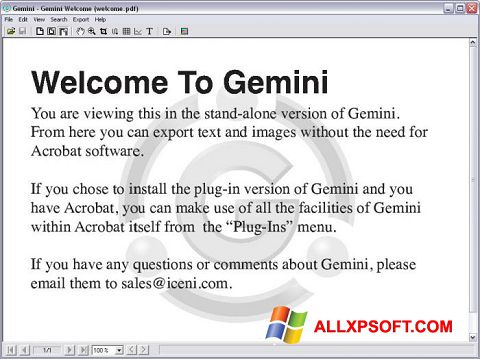 截圖 Gemini Windows XP