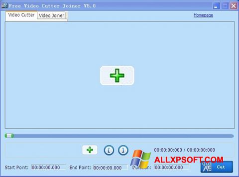 截圖 Free Video Cutter Windows XP