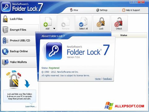截圖 Folder Lock Windows XP