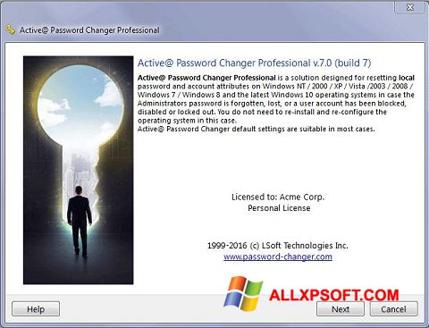 截圖 Active Password Changer Windows XP