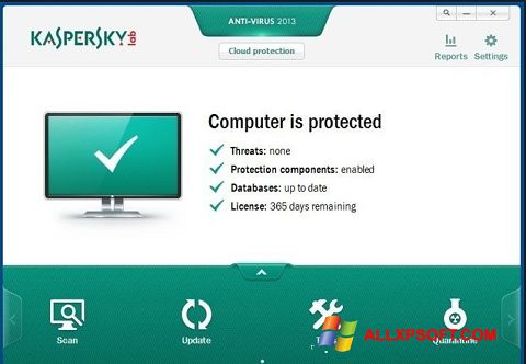 截圖 Kaspersky Free Antivirus Windows XP