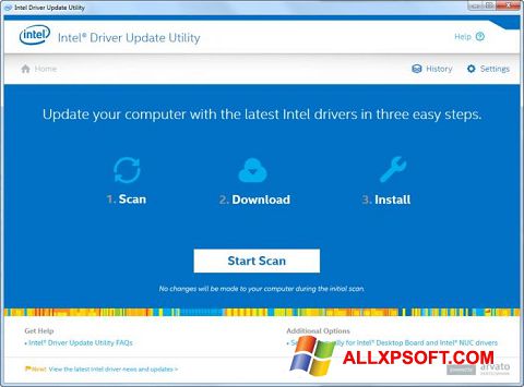截圖 Intel Driver Update Utility Windows XP