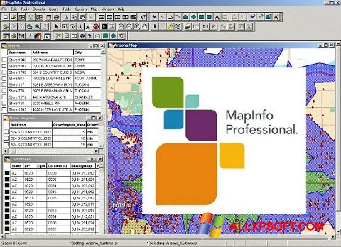 截圖 MapInfo Professional Windows XP