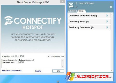 截圖 Connectify Pro Windows XP