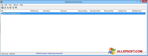 截圖 WebBrowserPassView Windows XP