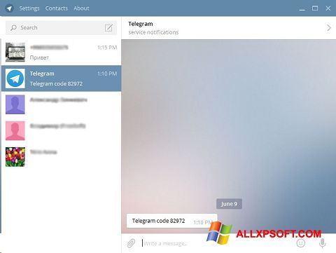 截圖 Telegram Desktop Windows XP