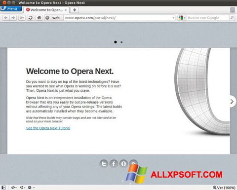 截圖 Opera Developer Windows XP